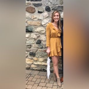 Yellow dress from express